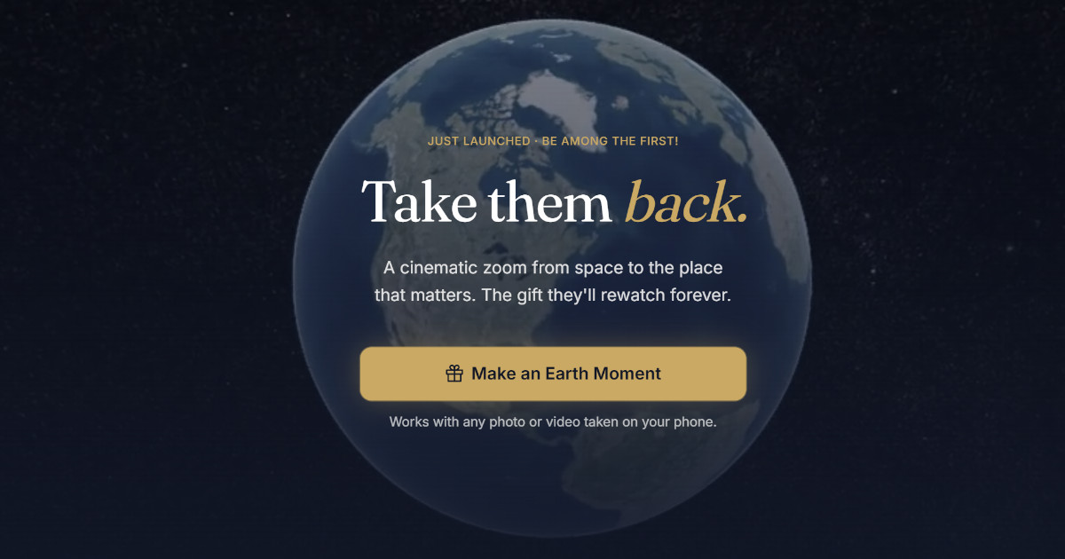 Earth Moment — Take them back.